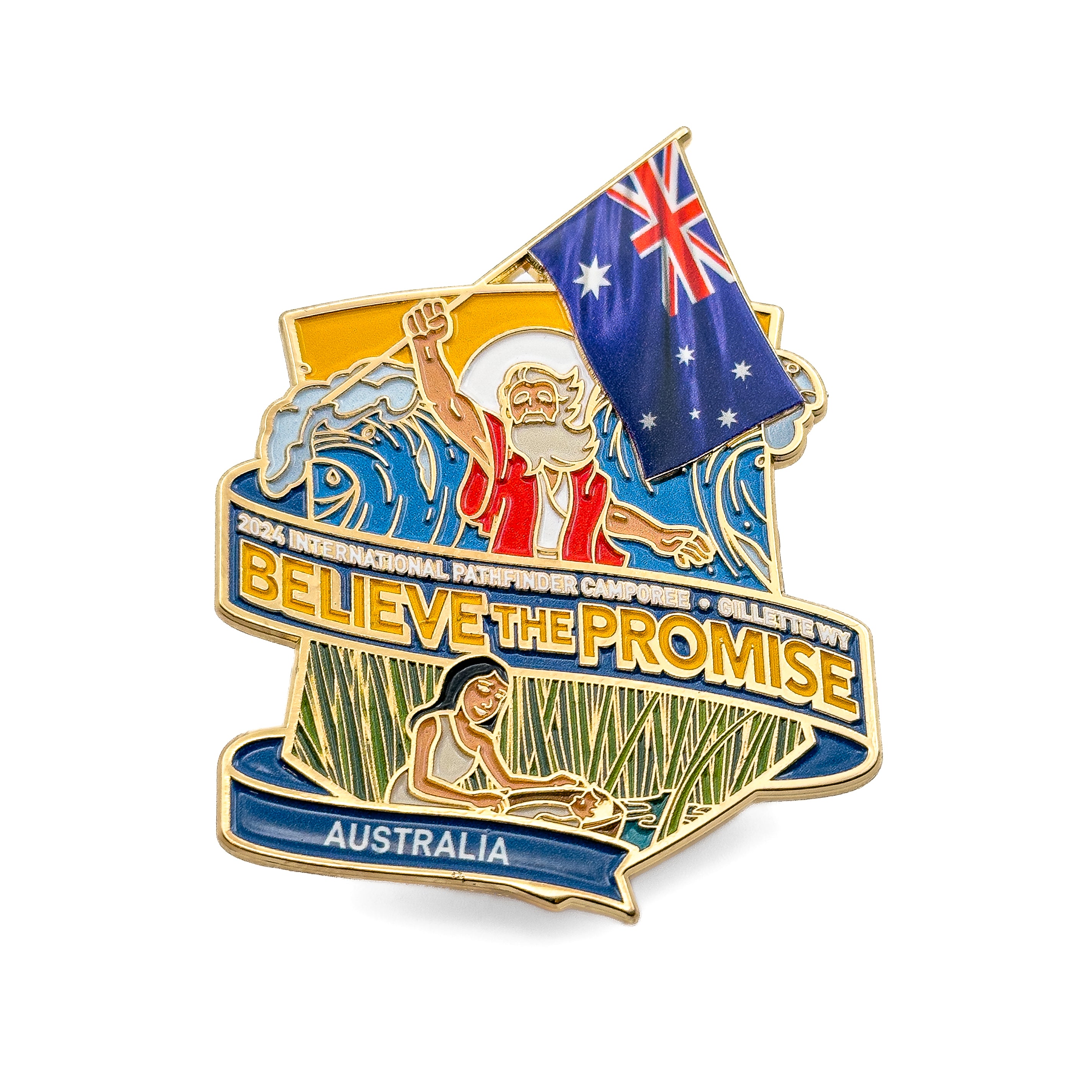 Believe the Promise 2024 Flag Pin (Australia)