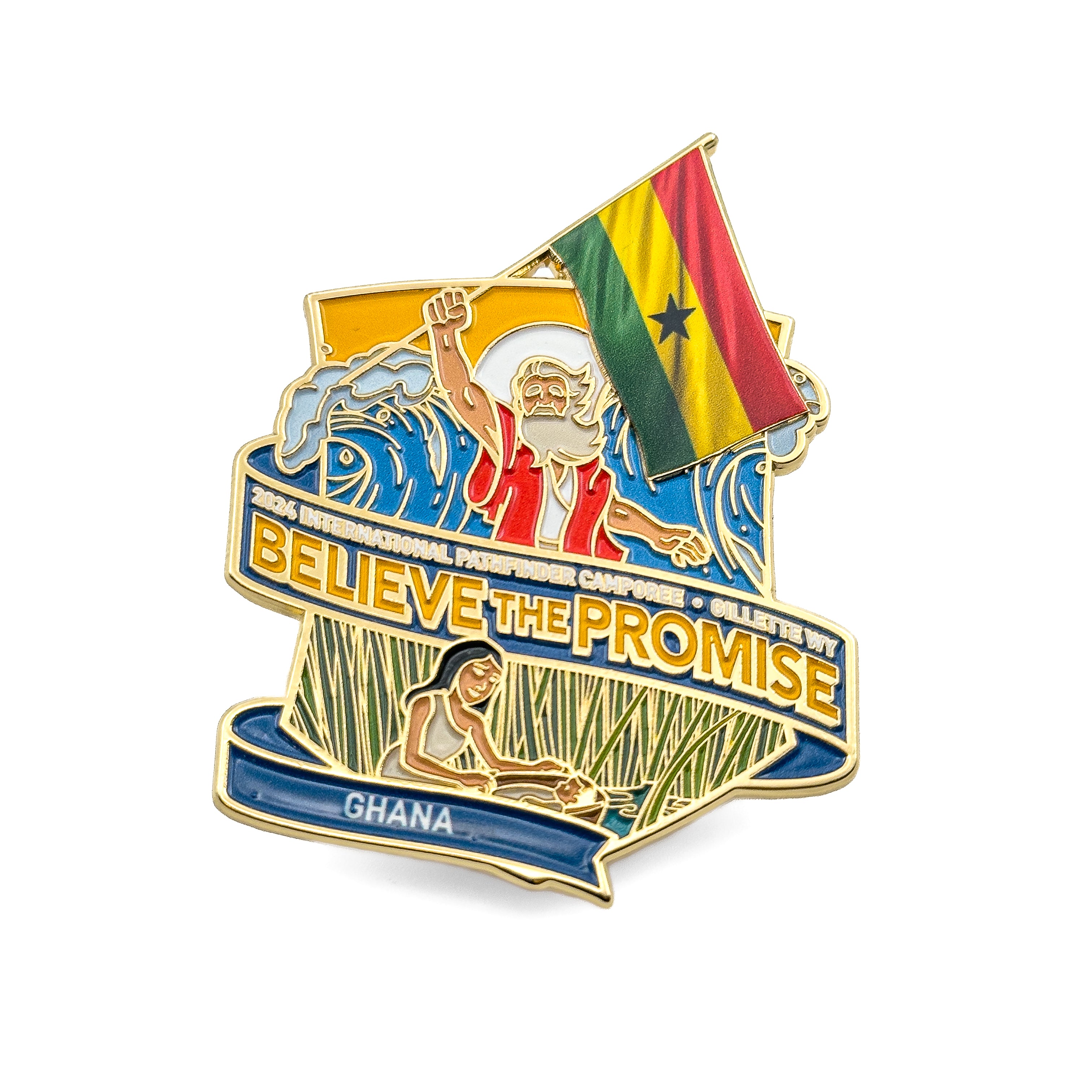 Believe the Promise 2024 Flag Pin (Ghana)