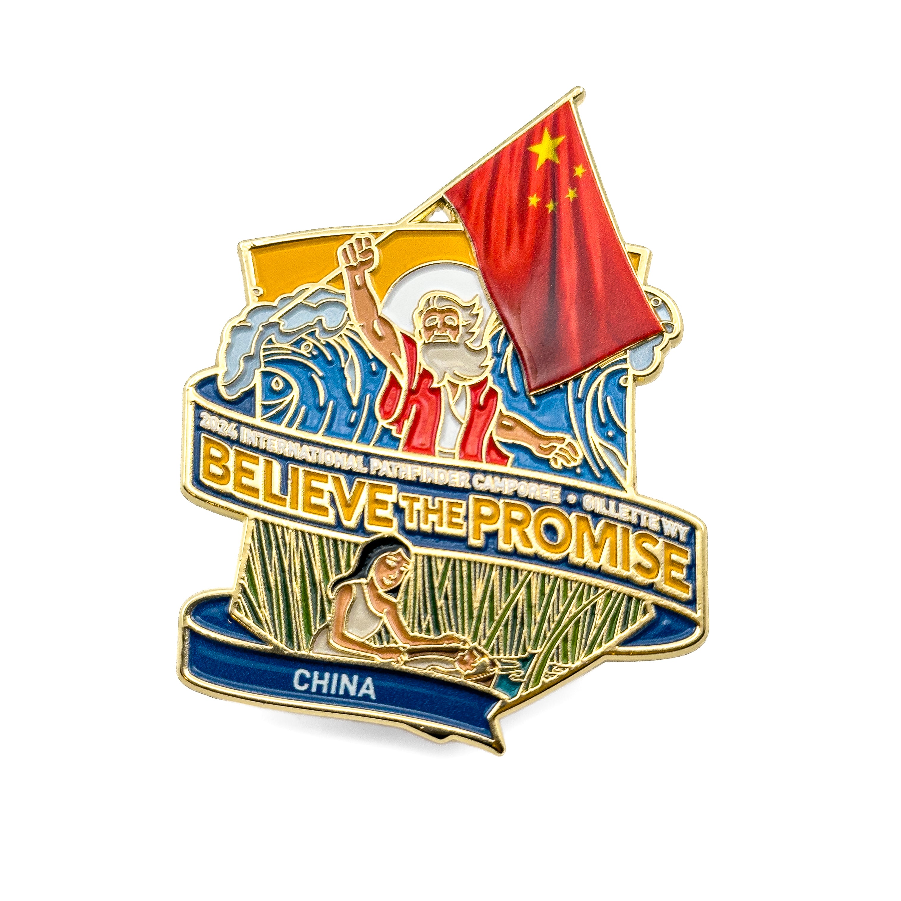 Believe the Promise 2024 Flag Pin (China)