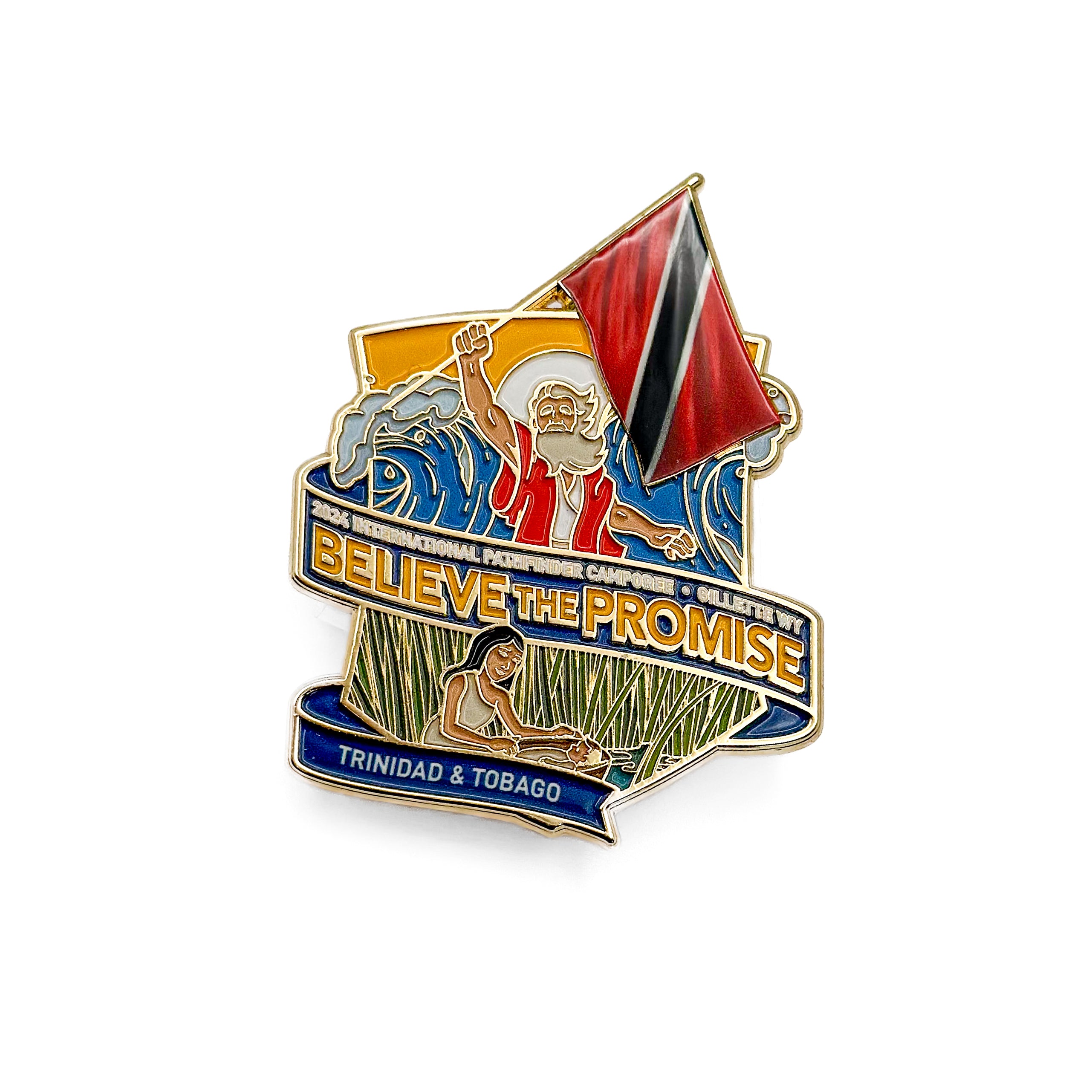 Believe the Promise 2024 Flag Pin (Trinidad & Tobago)