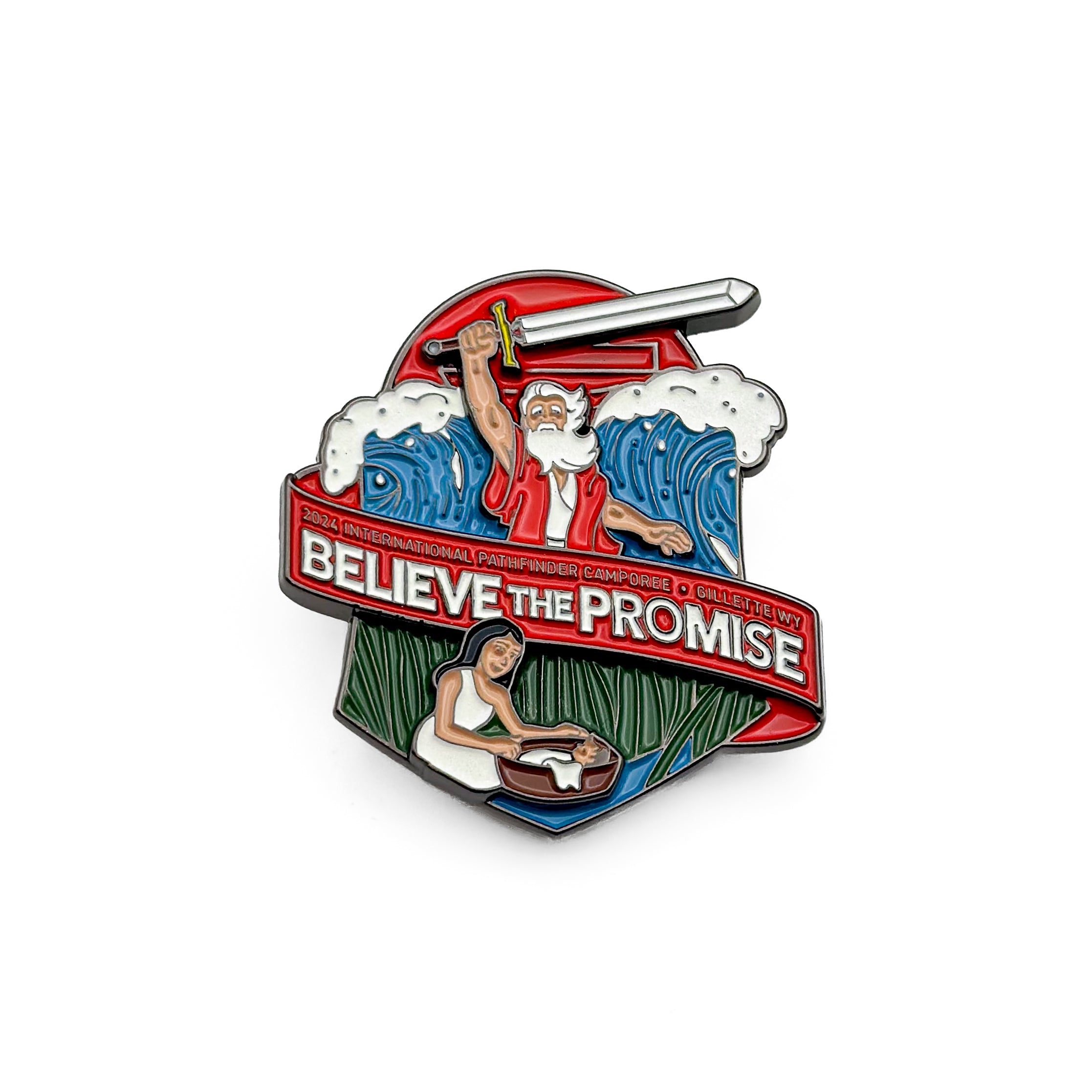 Believe the Promise 2024 Moses Glow Sword Pin Set