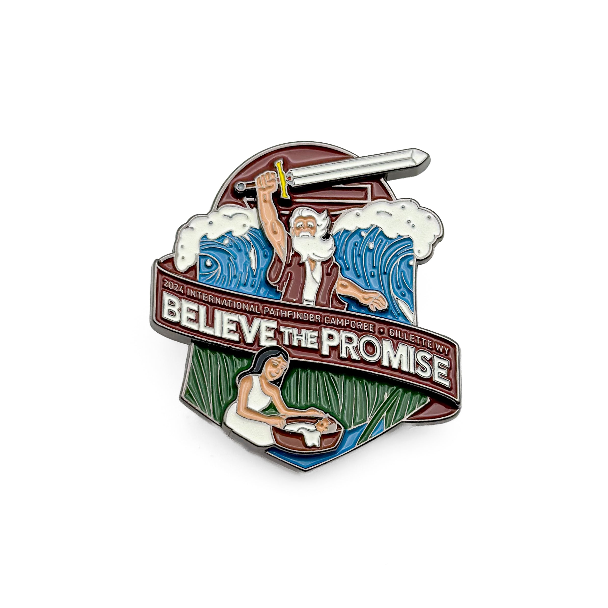 Believe the Promise 2024 Moses Glow Sword Pin Set