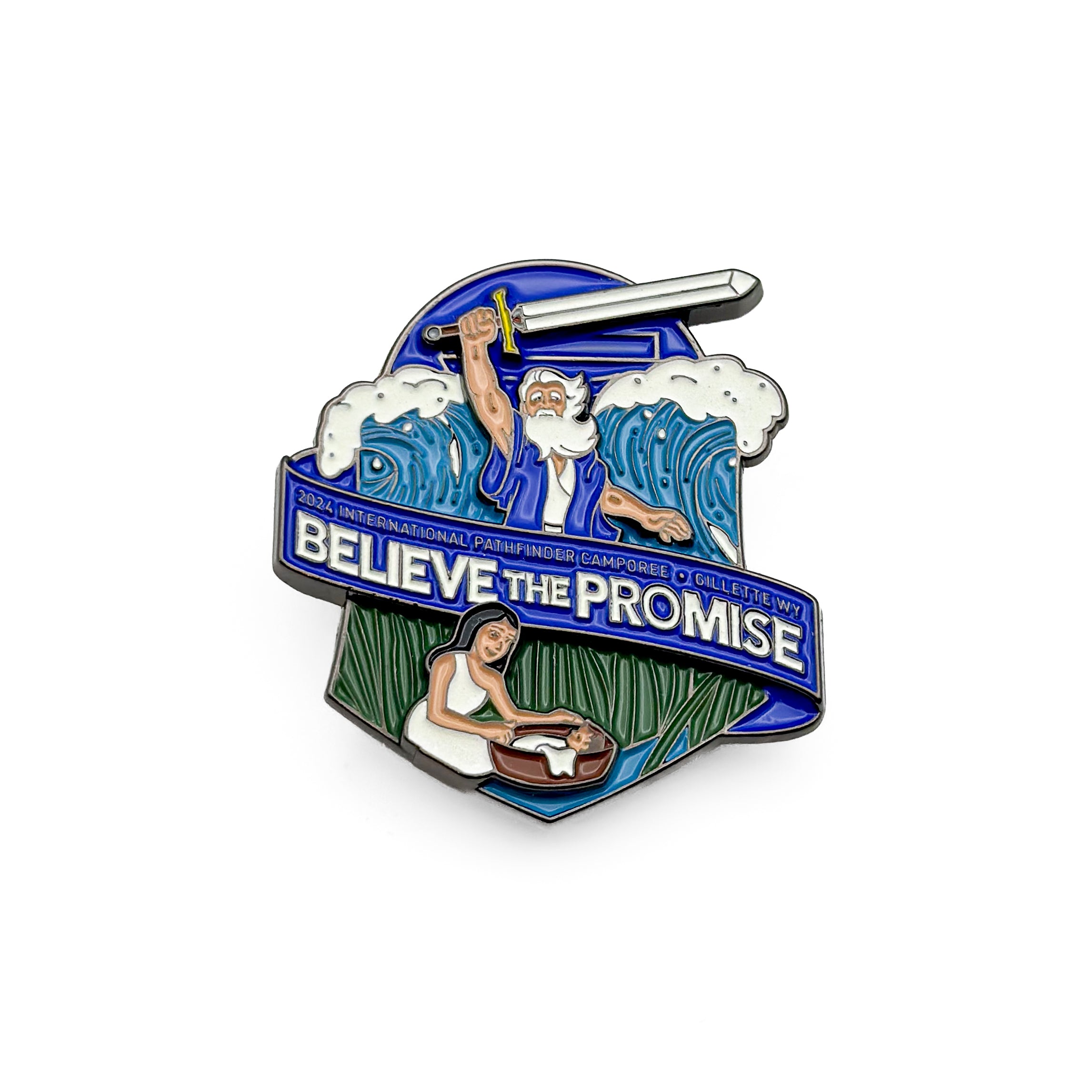 Believe the Promise 2024 Moses Glow Sword Pin Set