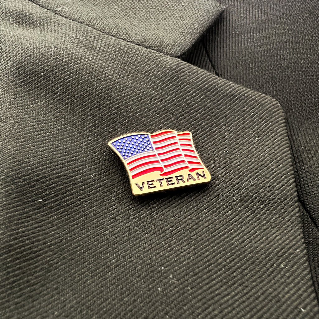 Veteran Usa Flag Pin Pinfinder 7724