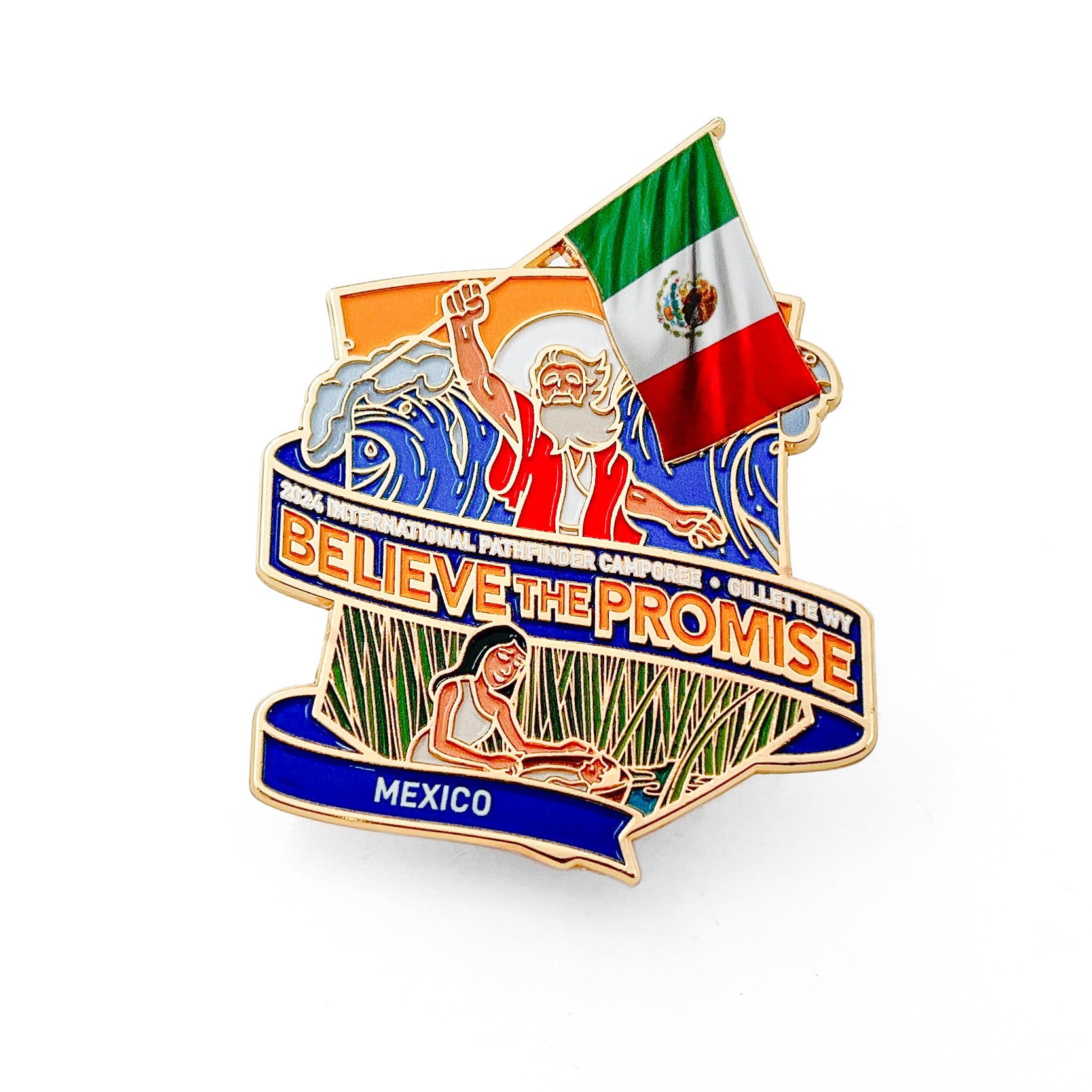 Believe the Promise 2024 Flag Pin (Mexico)
