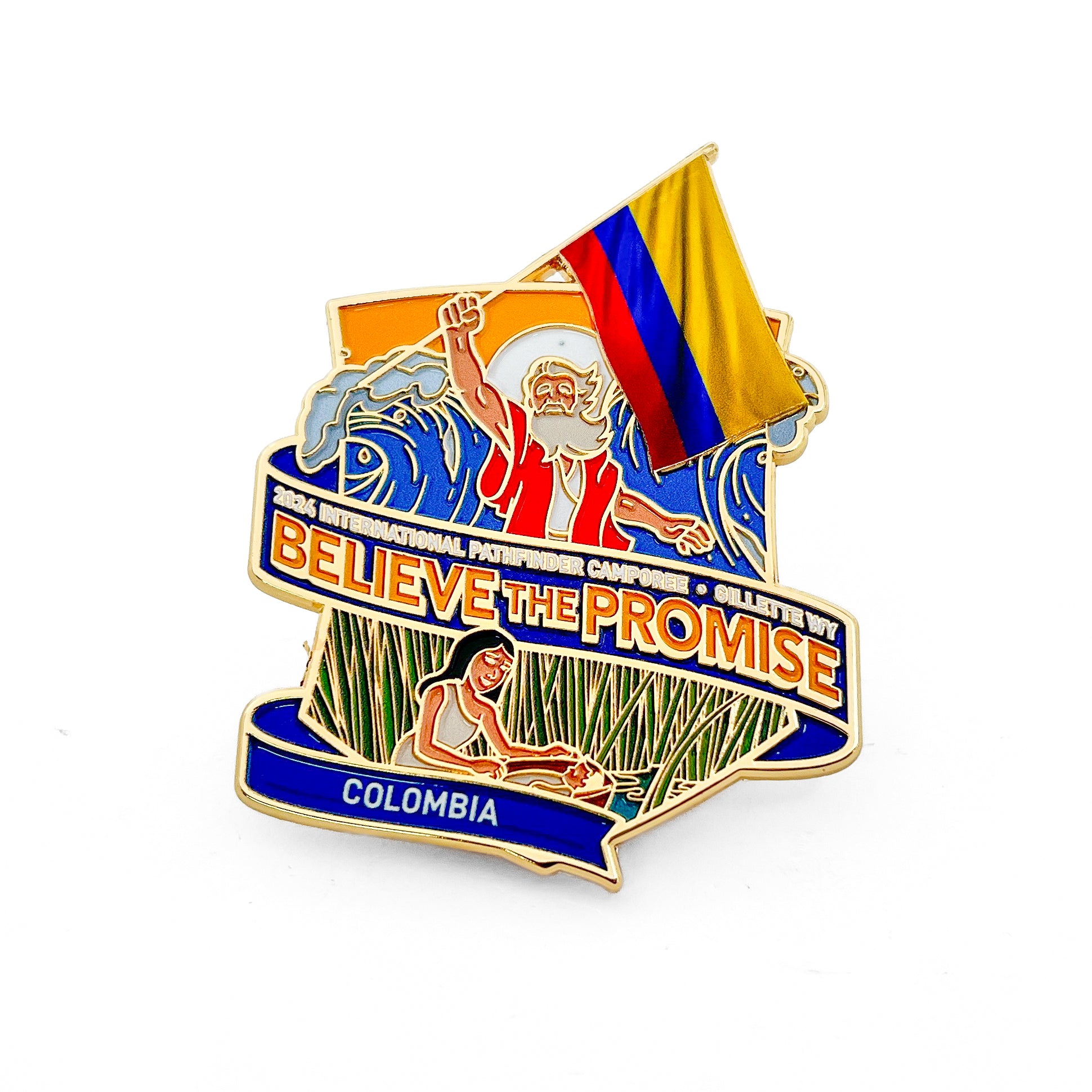 Believe the Promise 2024 Flag Pin (Colombia)