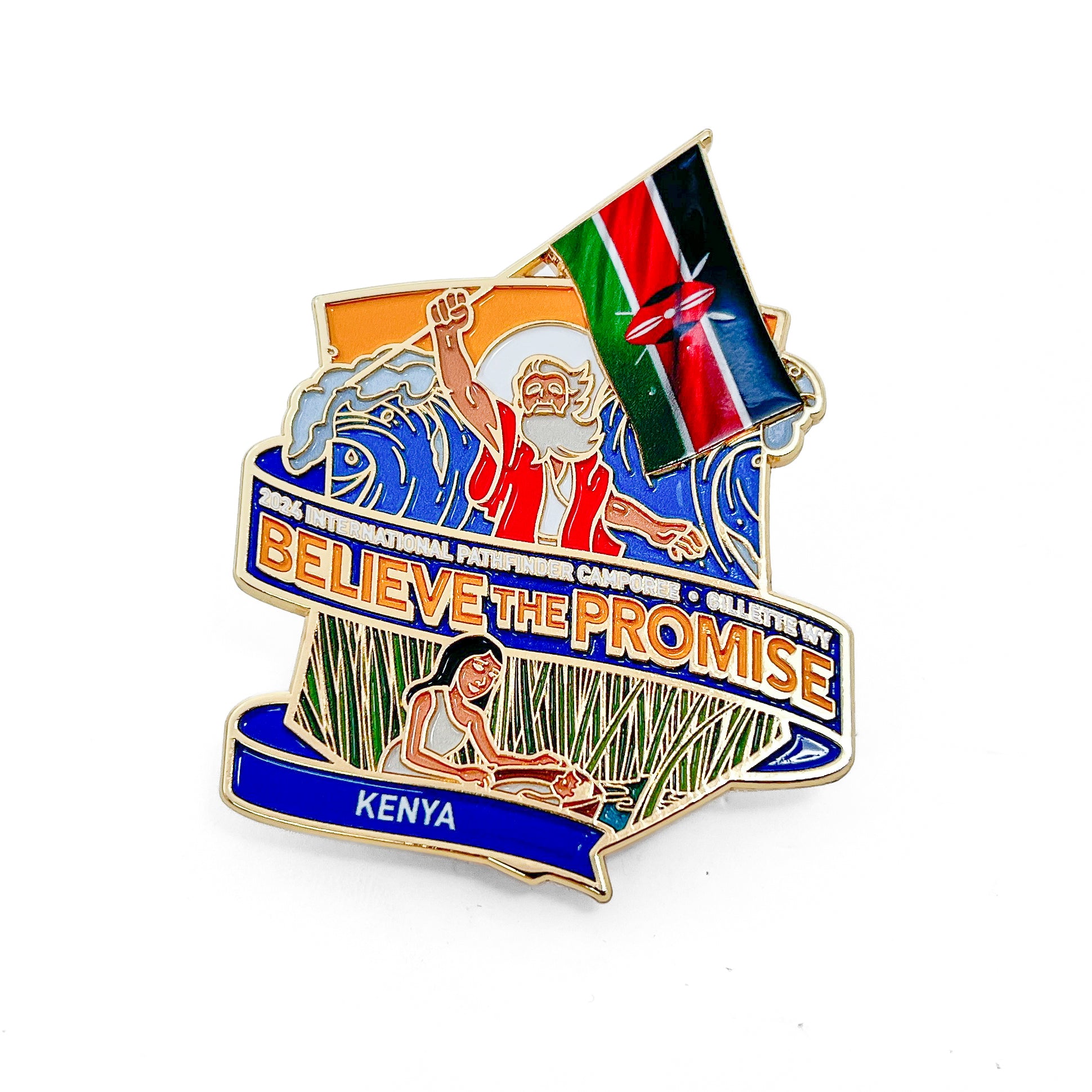 Believe the Promise 2024 Flag Pin (Kenya)