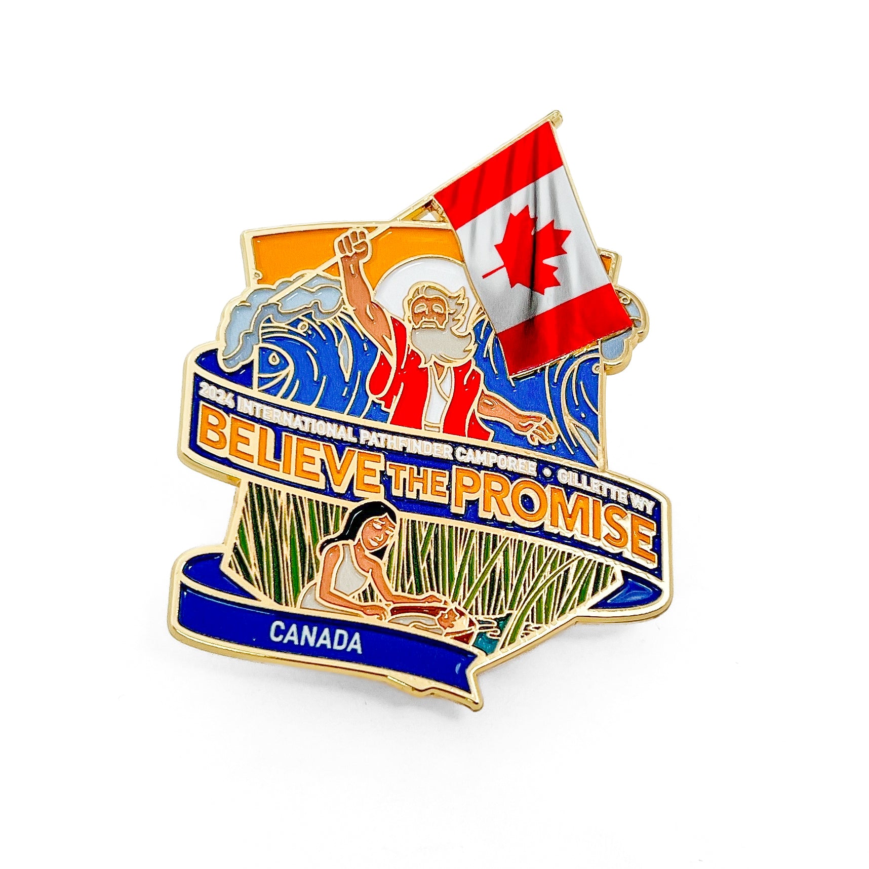 Believe the Promise 2024 Flag Pin (Canada)