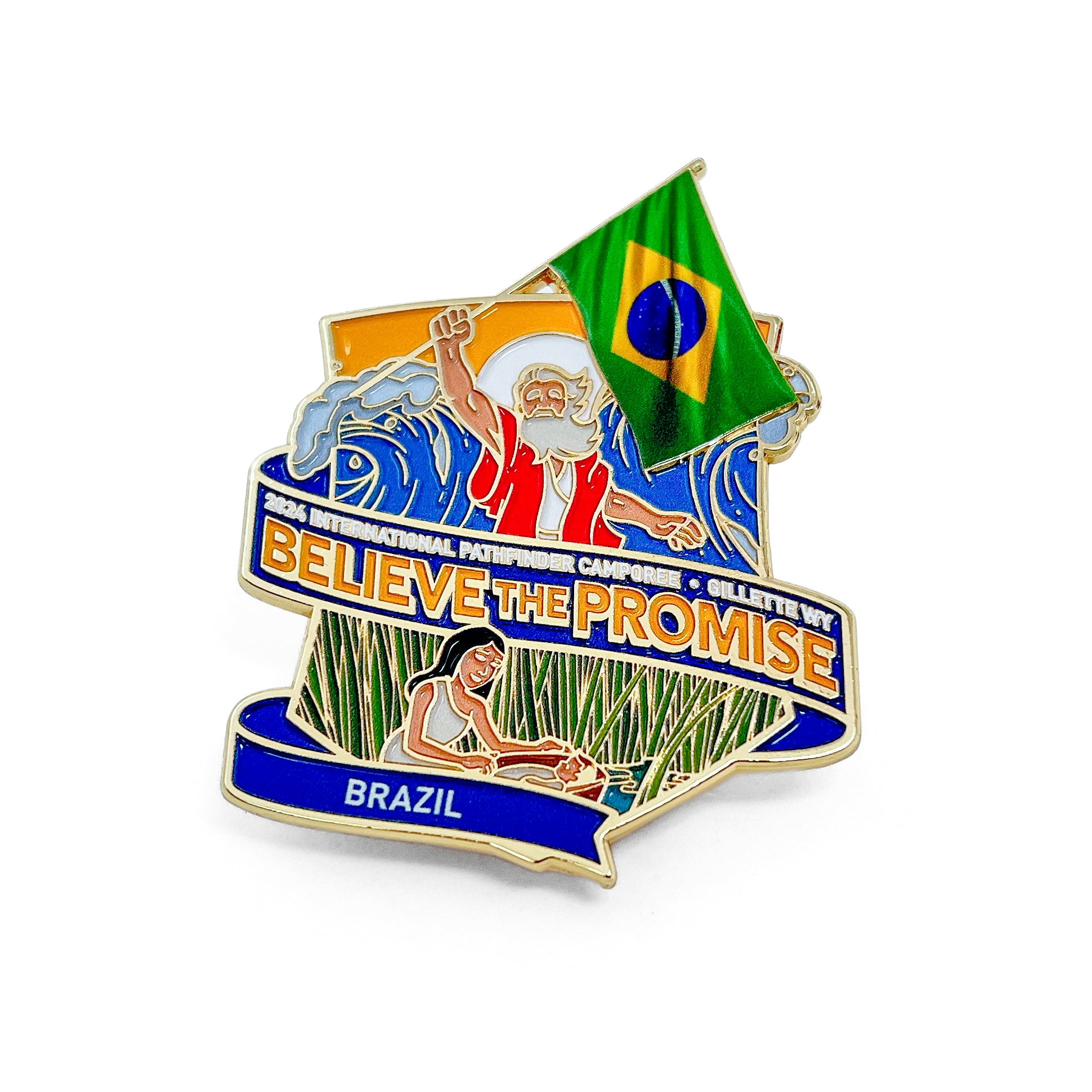 Believe the Promise 2024 Flag Pin (Brazil)